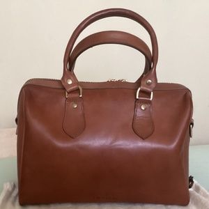 J. W. Hulme Emerson Satchel, Brown (American Heritage)